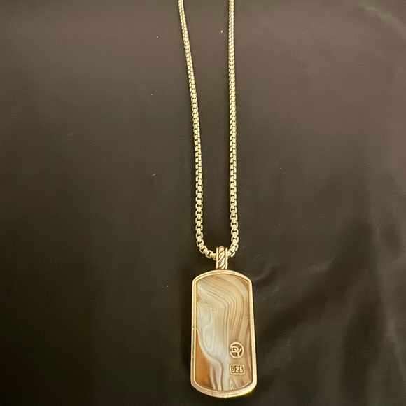 ⚡️David Yurman 22’ inch Rare Dog Tag Necklace - Picture 2 of 7